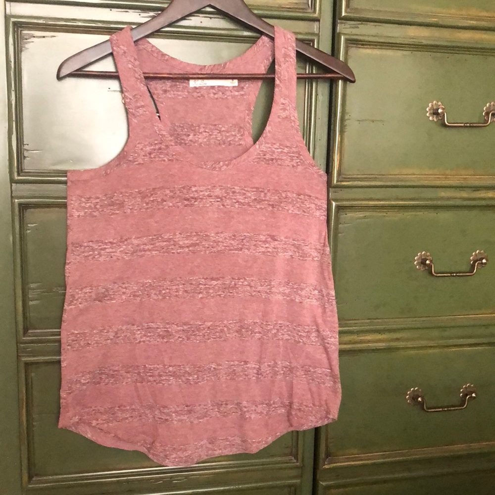 MADEWELL DUSTY ROSE BEAUTIFUL FABRIC TANK GENEROUS SIZE SMALL